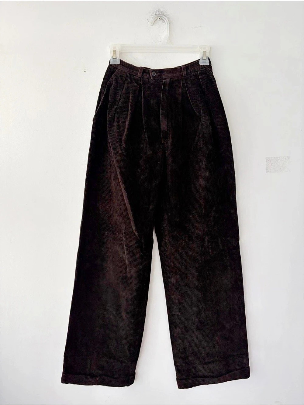 Vintage Yves Saint Laurent Women's Corduroy Wide Leg Pants Size 38